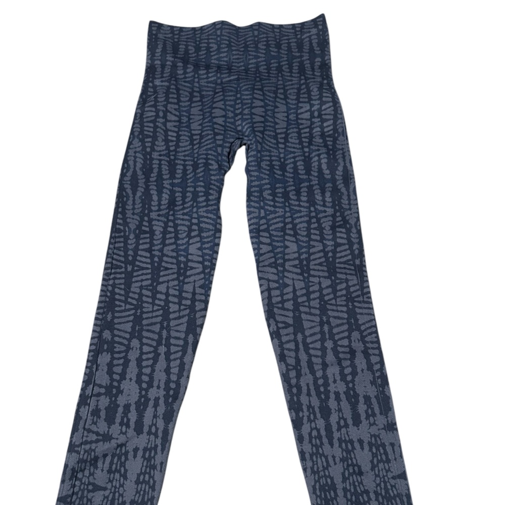 Spanx Blue Patterned Leggings XS